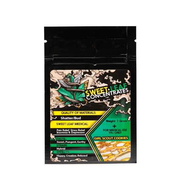 Sweet Leaf Black Label Shatter – Girl Scout Cookies – 1 gram
